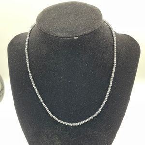 Hematite Bead Choker Necklace